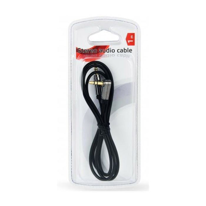 Кабель мультимедийный Jack 3.5mm M to Jack 3.5mm M 1.0m угловой Cablexpert (CCAPB-444L-1M) изображение 2
