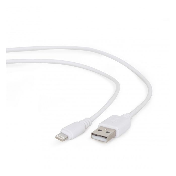 Дата кабель USB 2.0 AM to Lightning 2.0m Cablexpert (CC-USB2-AMLM-2M-W)