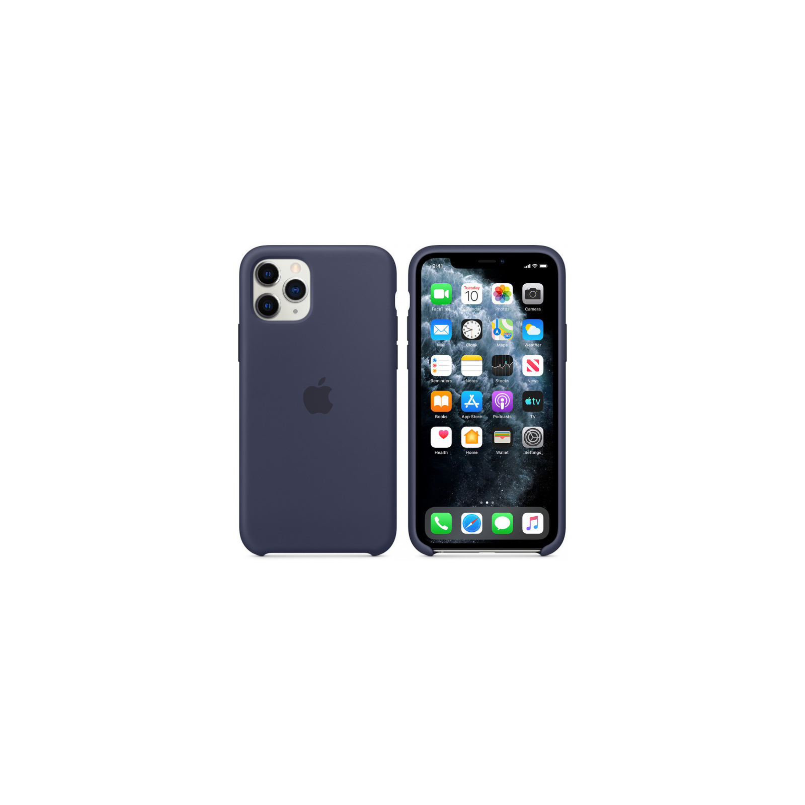 Чехол для мобильного телефона Apple iPhone 11 Pro Silicone Case - Midnight Blue (MWYJ2ZM/A) изображение 6