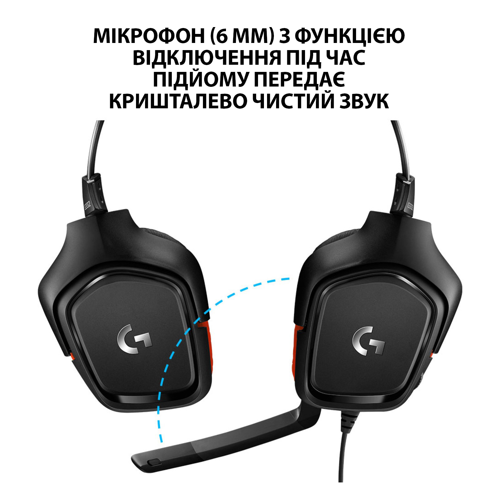 Навушники Logitech G332 Wired Gaming Headset (981-000757) зображення 5