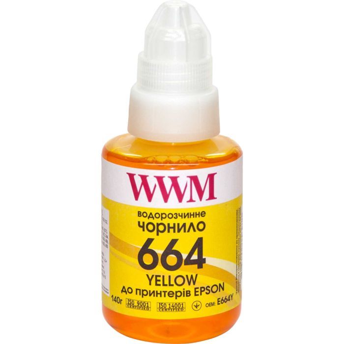 Чернила WWM Epson L110/L210/L300 140г Yellow (E664Y)