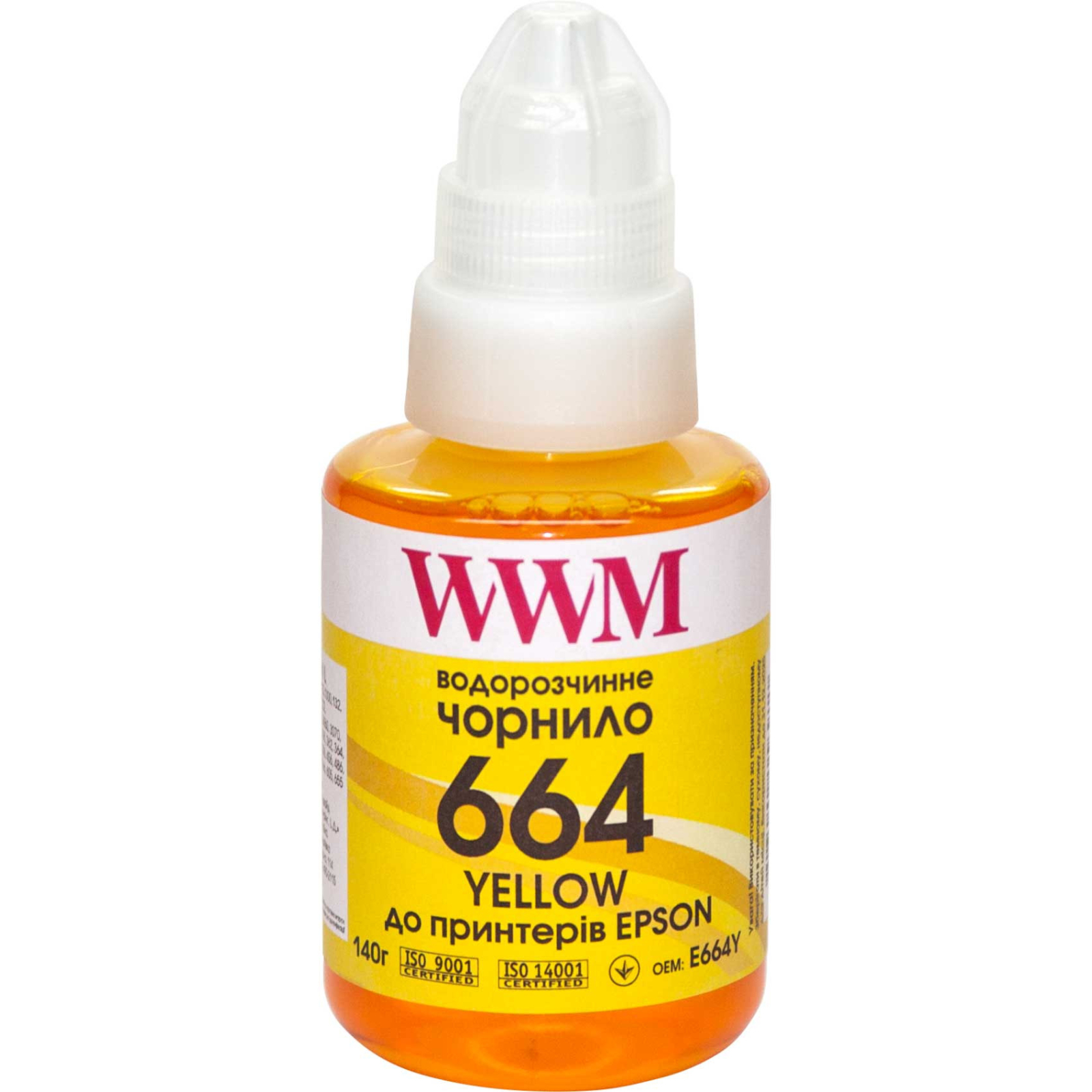Чорнило WWM Epson L110/L210/L300 140г Yellow (E664Y)