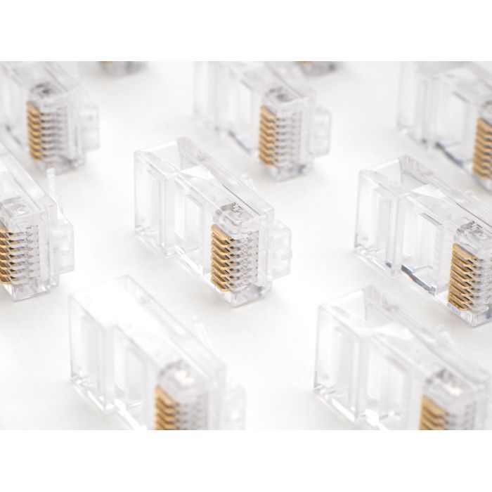 Коннектор Vinga RJ-45 UTP 100 шт. (VCPCON8P8CUTP) изображение 3