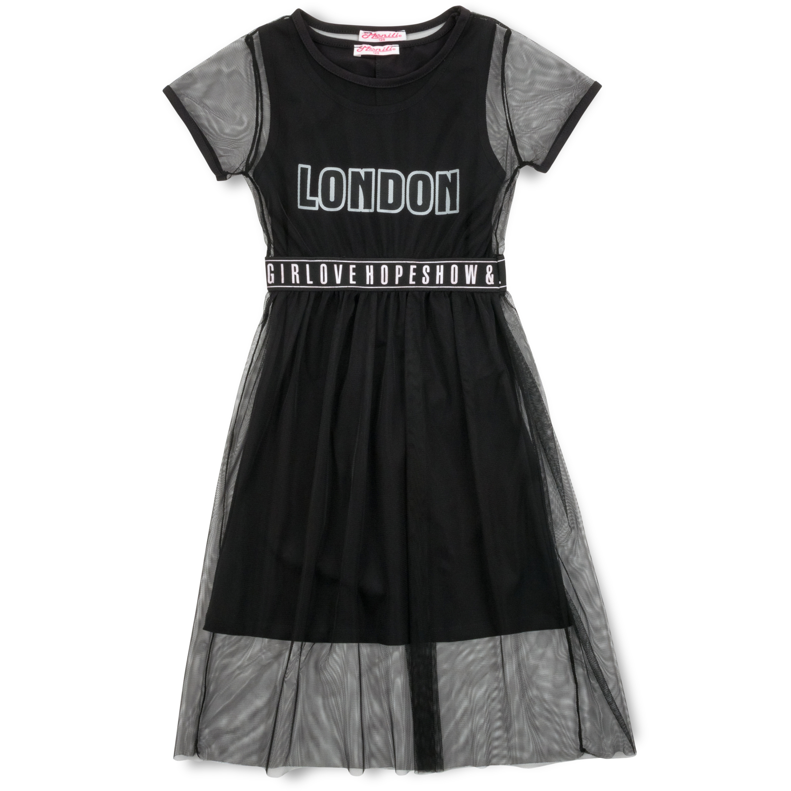 Платье Monili с сеткой (9016-140G-black)