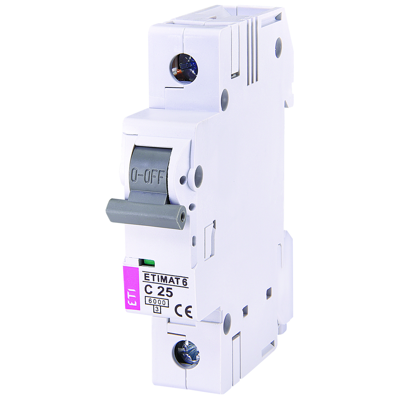 Автоматический выключатель ETI Выключатель автоматический ETIMAT 6 1p С 25А (6 kA) (2141518)