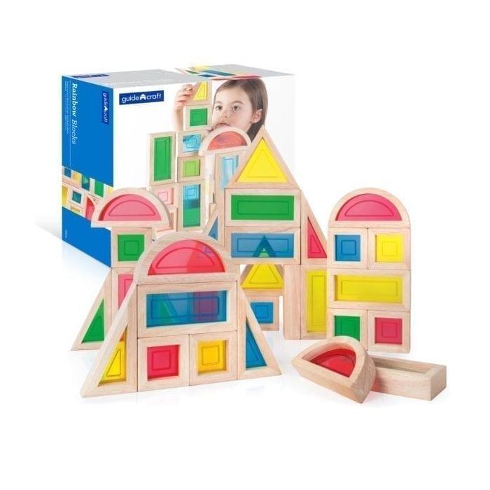 Игровой набор Guidecraft стандартных блоков Block Play Большая радуга, 30 шт. (G3016)