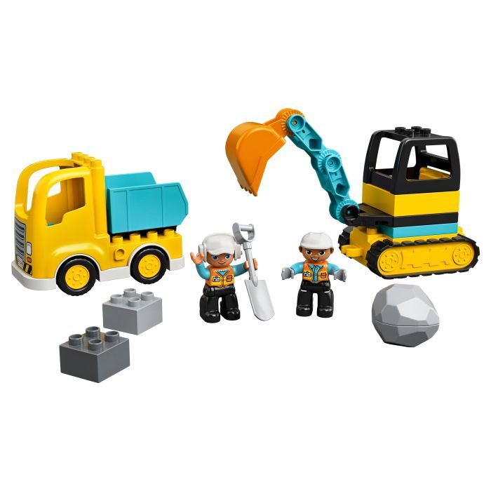 Конструктор LEGO Duplo Town Грузовик и гусеничный экскаватор 20 деталей (10931) изображение 2