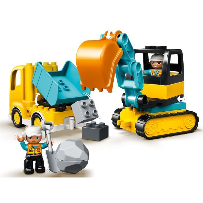 Конструктор LEGO Duplo Town Грузовик и гусеничный экскаватор 20 деталей (10931) изображение 4