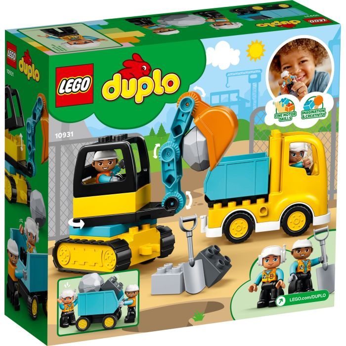 Конструктор LEGO Duplo Town Грузовик и гусеничный экскаватор 20 деталей (10931) изображение 6