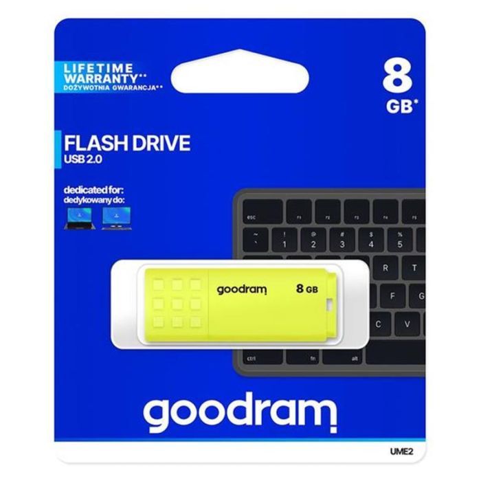 USB флеш накопитель Goodram 128GB UME2 Yellow USB 2.0 (UME2-1280Y0R11) изображение 4