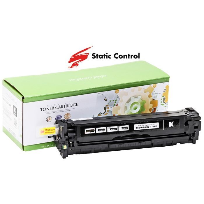 Картридж Static Control HP CLJ CB540A/CE320A/CF210X, Canon 716/731 2.4k black (002-01-RB540AU)