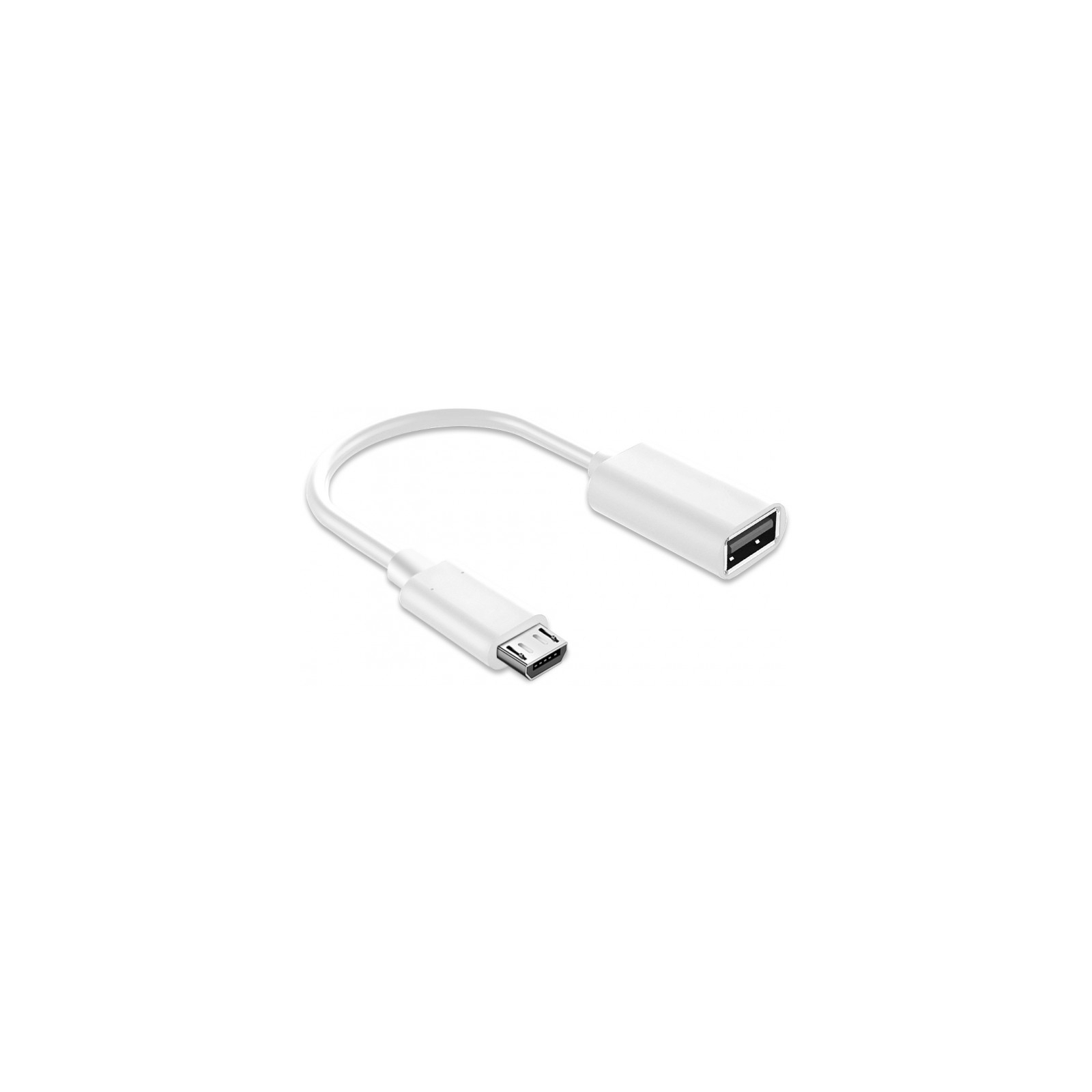 Дата кабель OTG USB 2.0 AF to Micro 5P white XoKo (XK-AC130-WH)