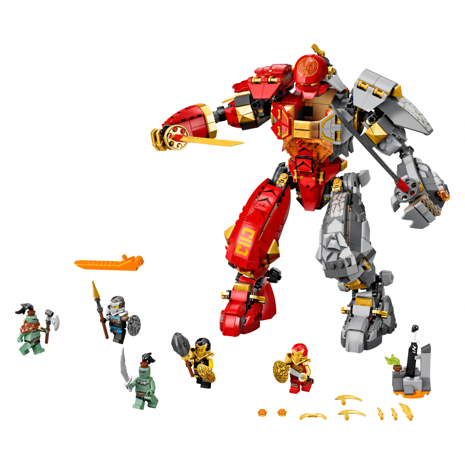 Конструктор LEGO Ninjago Кам'яний робот вогню 968 деталей (71720) зображення 2