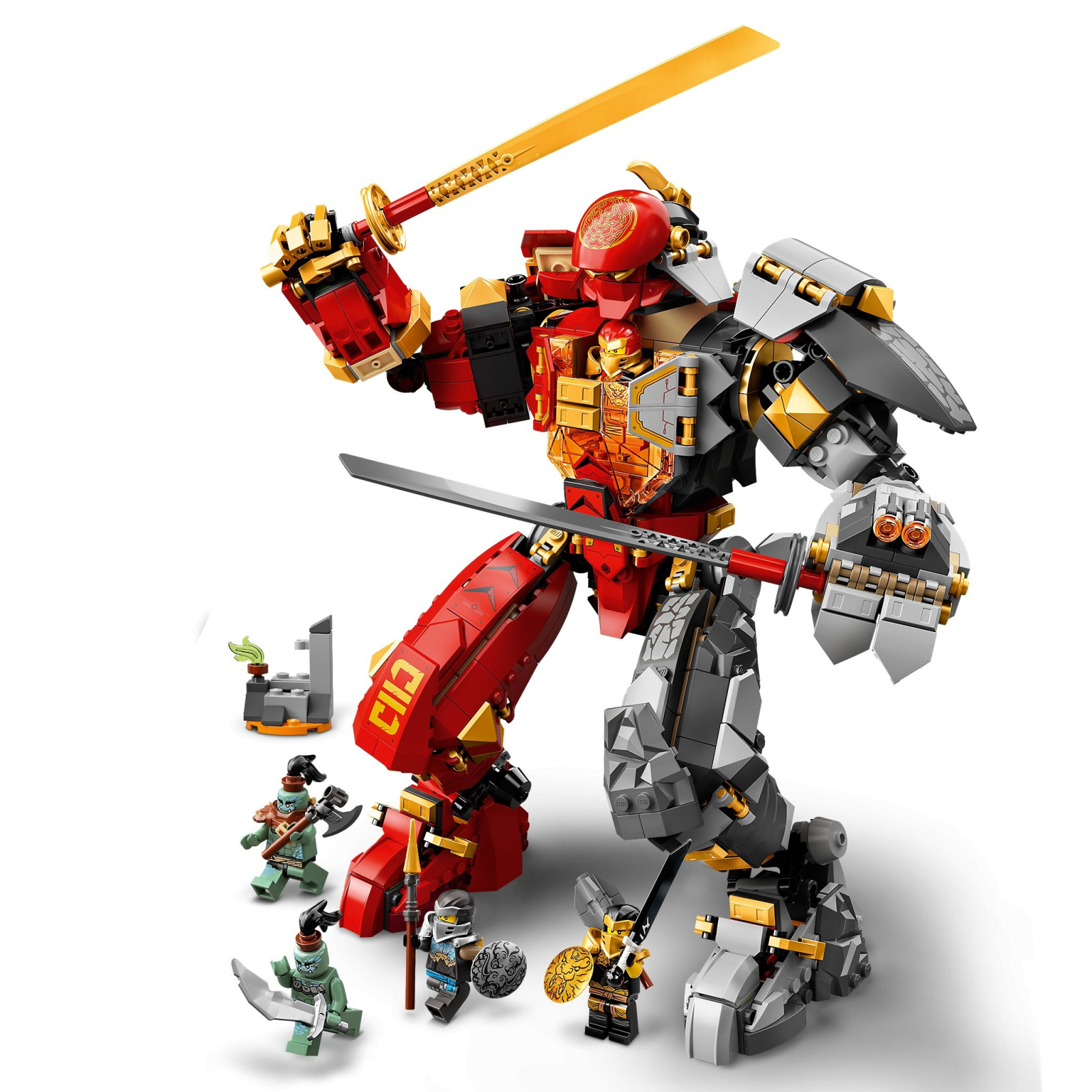 Конструктор LEGO Ninjago Каменный робот огня 968 деталей (71720) изображение 3