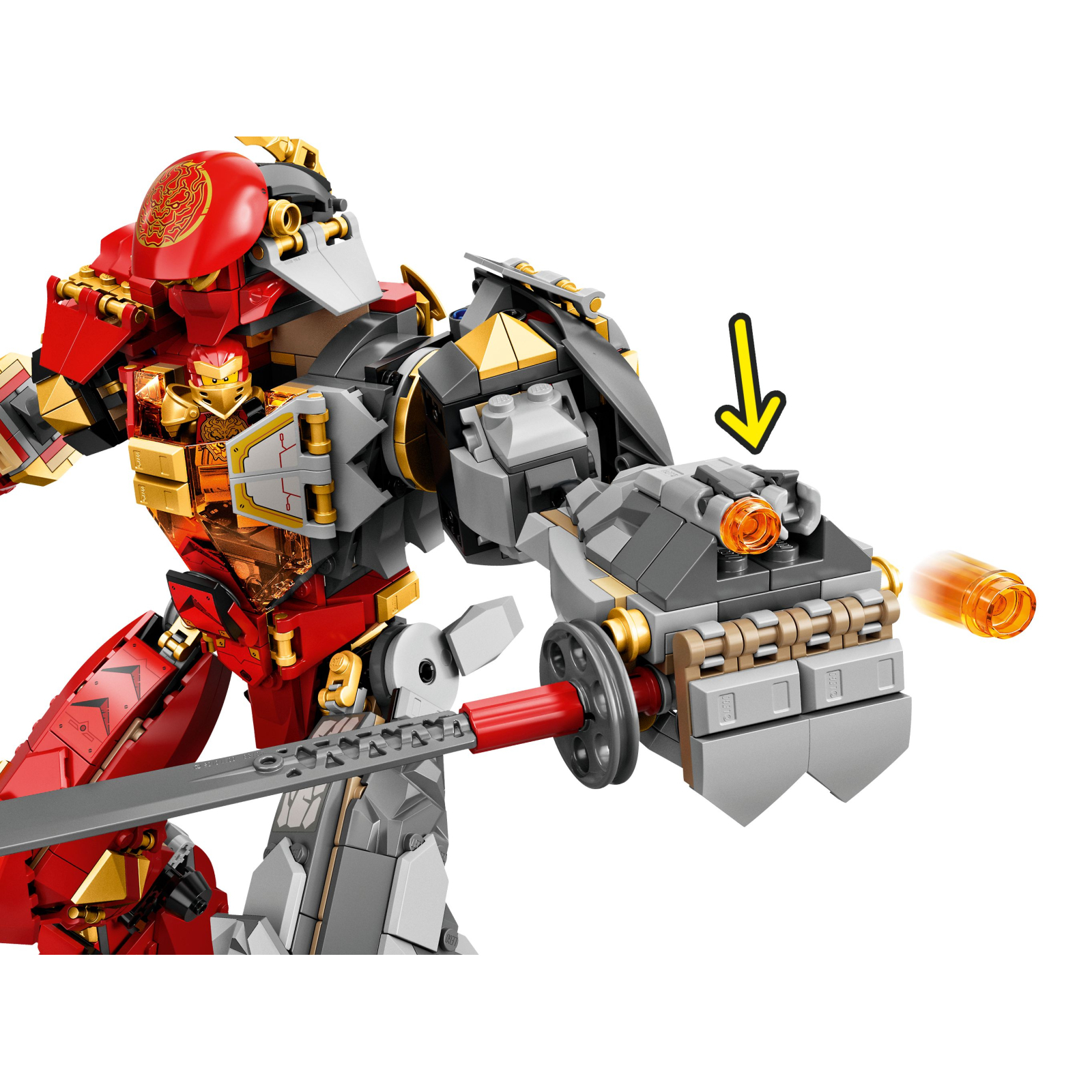 Конструктор LEGO Ninjago Каменный робот огня 968 деталей (71720) изображение 5