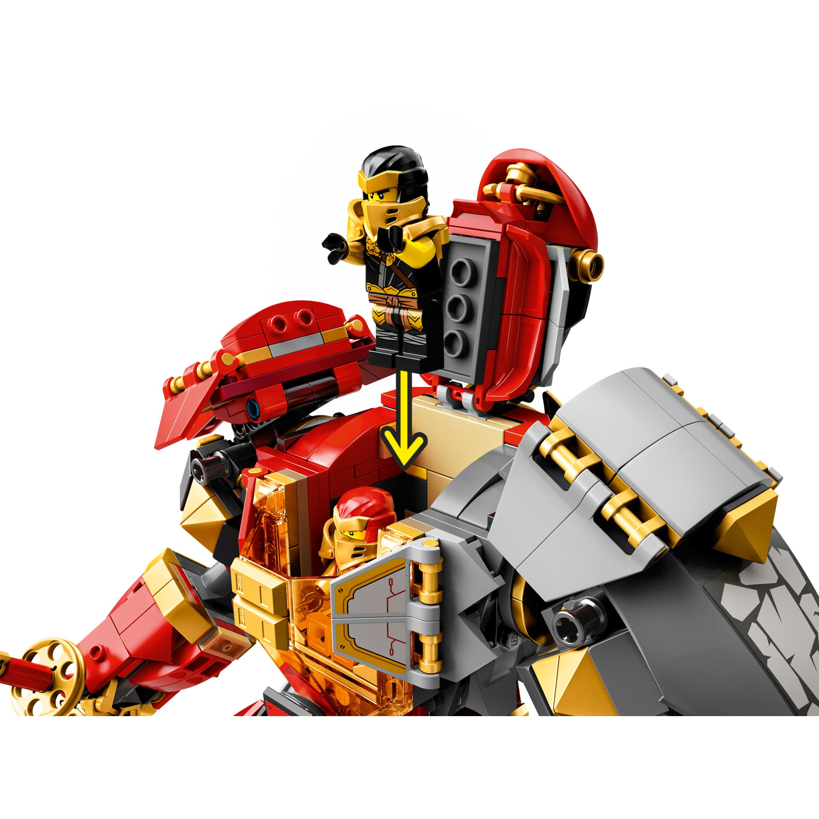 Конструктор LEGO Ninjago Каменный робот огня 968 деталей (71720) изображение 6