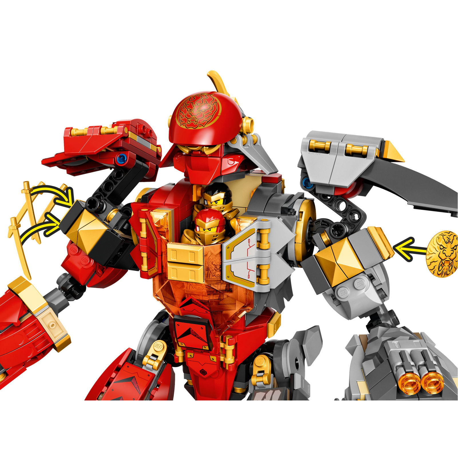 Конструктор LEGO Ninjago Каменный робот огня 968 деталей (71720) изображение 7
