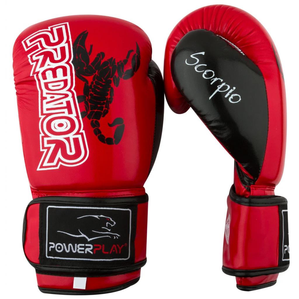 Боксерские перчатки PowerPlay 3007 10oz Black (PP_3007_10oz_Black) изображение 2