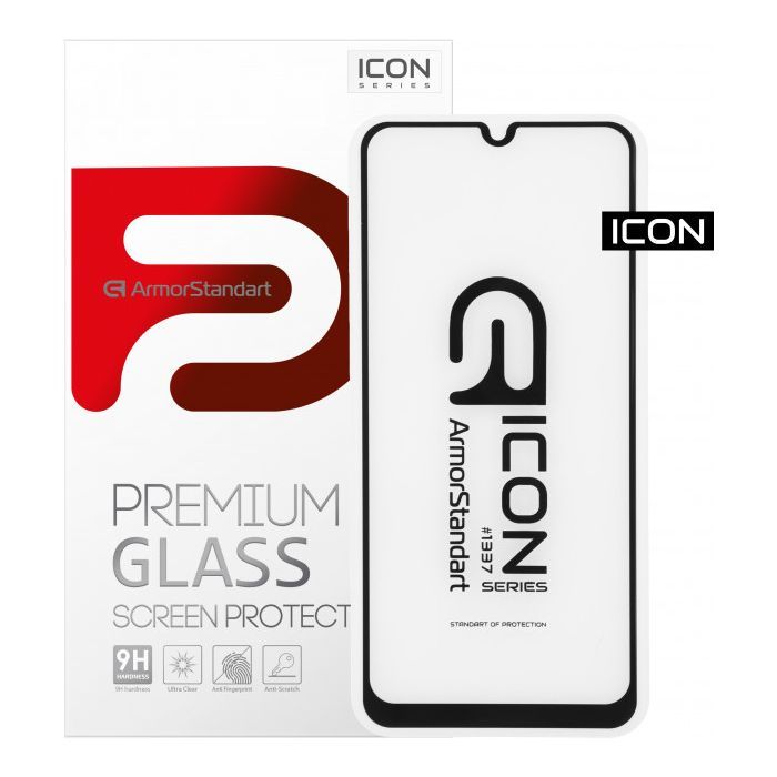 Скло захисне Armorstandart Icon Samsung A31 Black (ARM56241-GIC-BK)