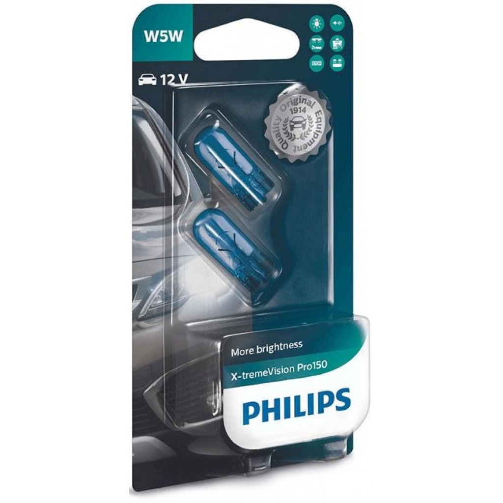 Лампочка Philips W5W X-Treme Vision Pro , 2шт/блістер