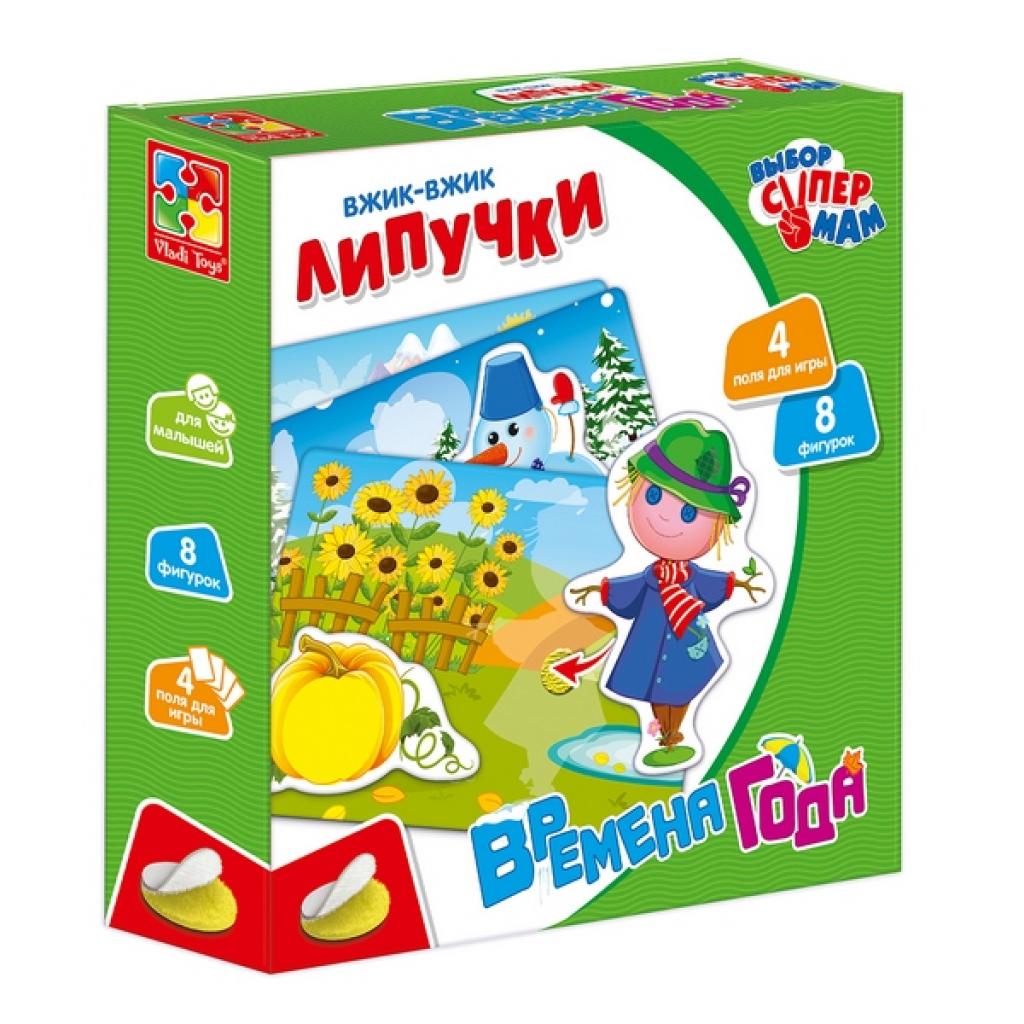 Развивающая игрушка Vladi Toys Вжик-вжик Липучки Времена года рус (VT1302-23)
