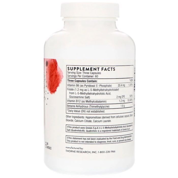 Мультивітамін Thorne Research Метил-Гард, Вітаміни Для Мозку, Methyl-Guard, 180 капсул (THR-78703) зображення 2