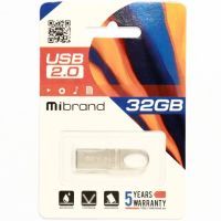 USB флеш накопитель Mibrand 32GB Irbis Silver USB 2.0 (MI2.0/IR32U3S) изображение 2