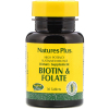 Витамин Natures Plus Биотин и Фолиевая кислота, Nature's Plus, 30 таблеток (NAP-01792)