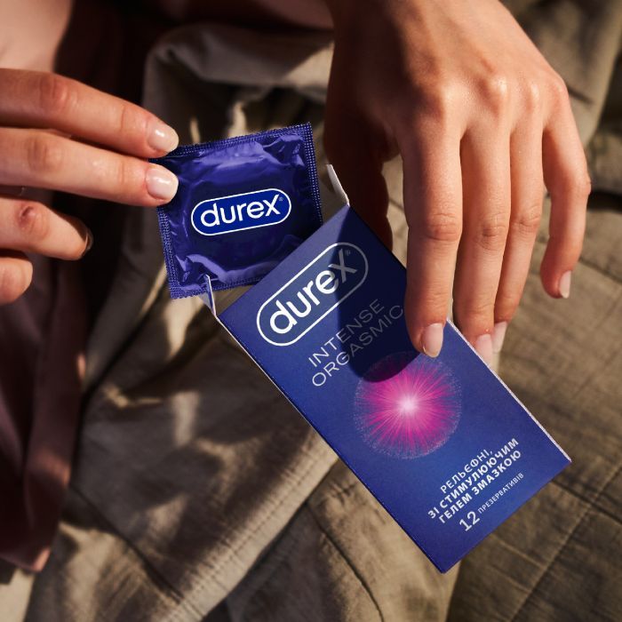Презервативы Durex Intense Orgasmic рельефные со стимул. гелем-смазкой 3 шт. (5052197056068) изображение 5