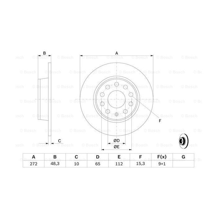 Тормозной диск Bosch 0 986 479 677 изображение 5