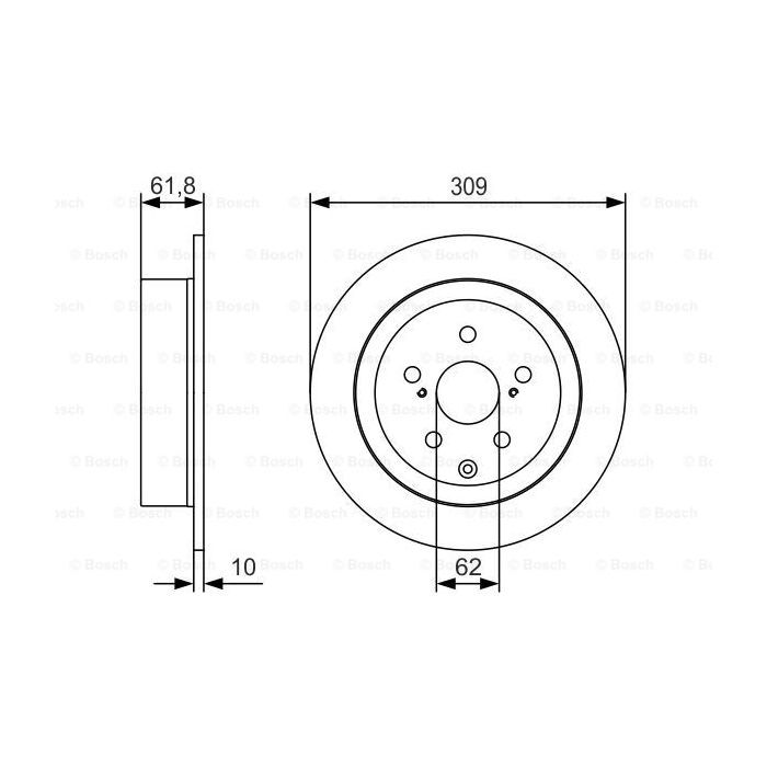 Тормозной диск Bosch 0 986 479 T04