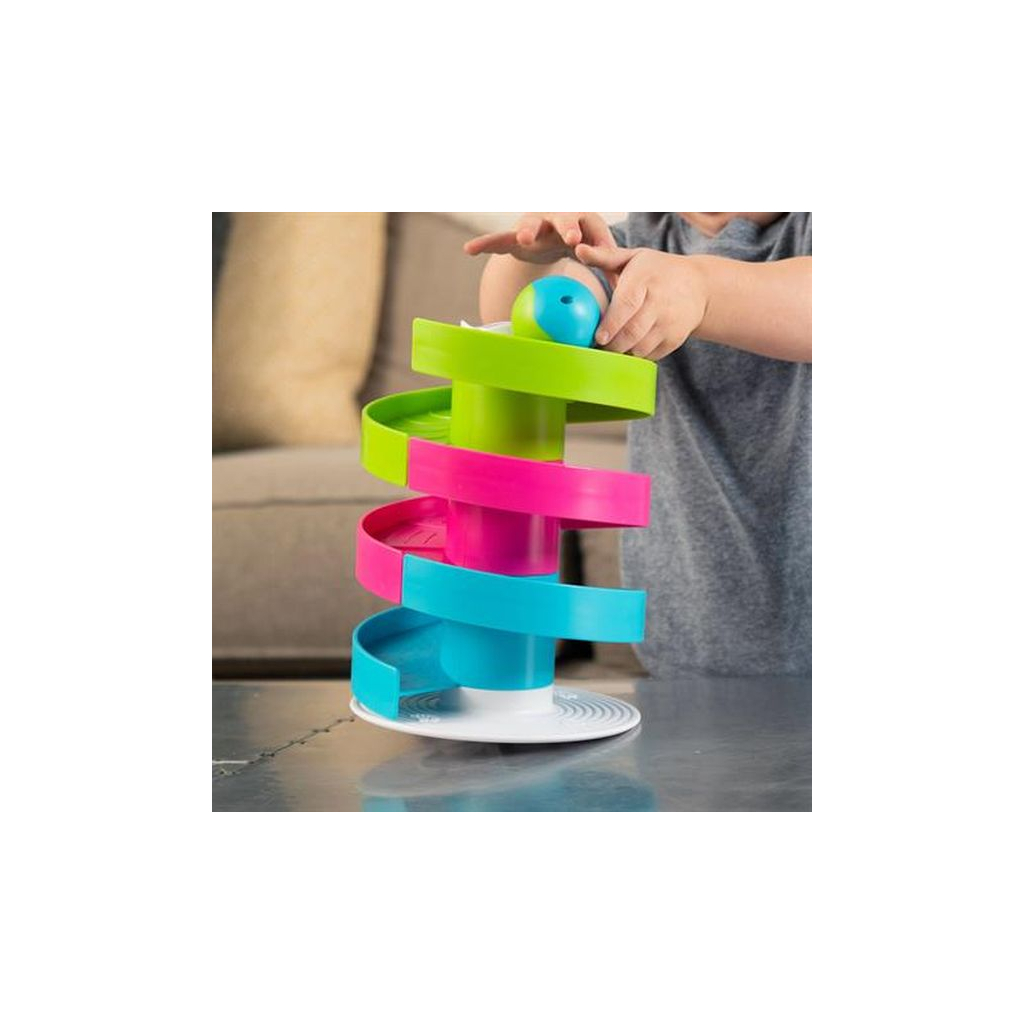 Розвиваюча іграшка Fat Brain Toys Трек-балансир для кульок Wobble Run (F273ML) зображення 6