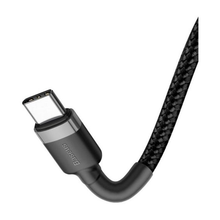 Дата кабель USB-C to USB-C 2.0m USB 3.1 3A grey-black Baseus (CATKLF-HG1) изображение 2