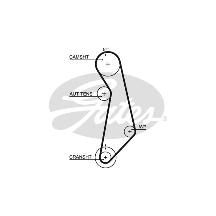 Ремень ГРМ Gates 5489XS