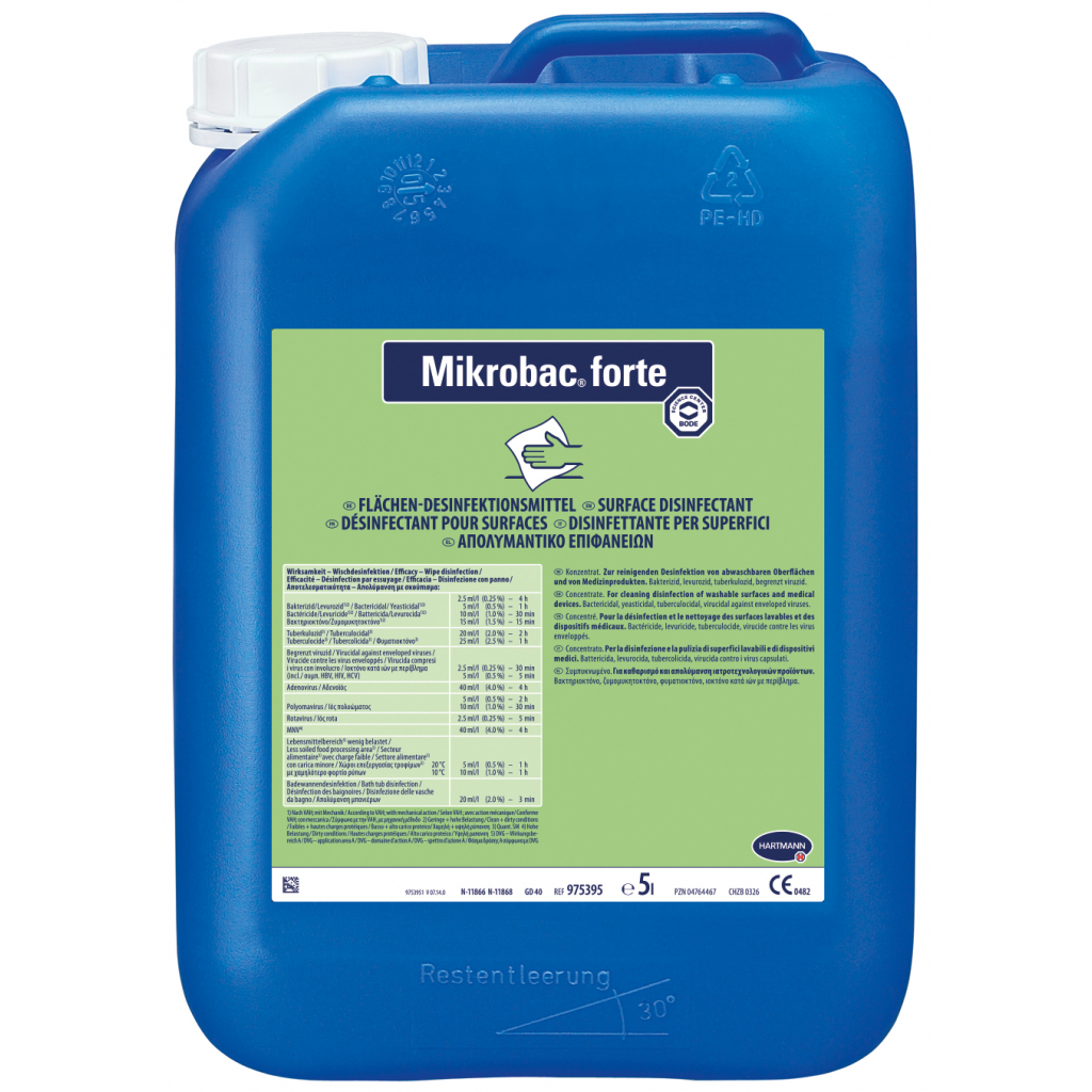 Средство для дезинфекции поверхностей Bode Mikrobac forte 5 л (9732192)