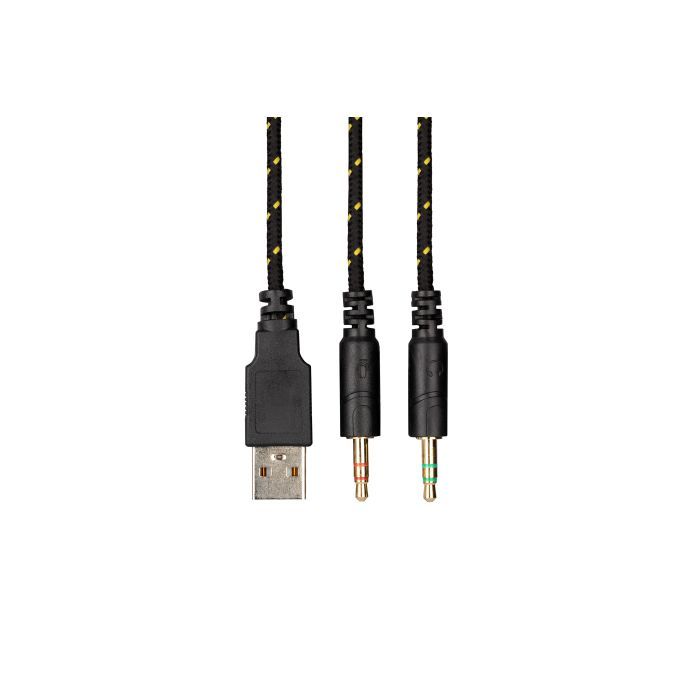 Наушники 2E HG340 RGB 3.5mm Yellow (2E-HG340YW) изображение 8