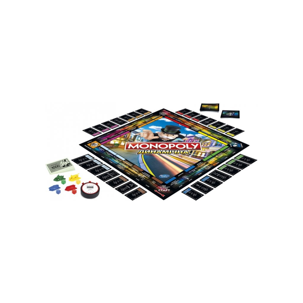 Настольная игра Hasbro Монополия Гонка украинская версия (E7033) изображение 3
