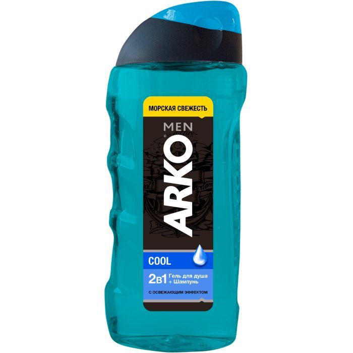 Гель для душа ARKO Men 2 in 1 Cool 260 мл (8690506490867)