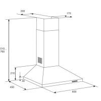 Вытяжка кухонная Jantar KBM 650 60 WH изображение 10