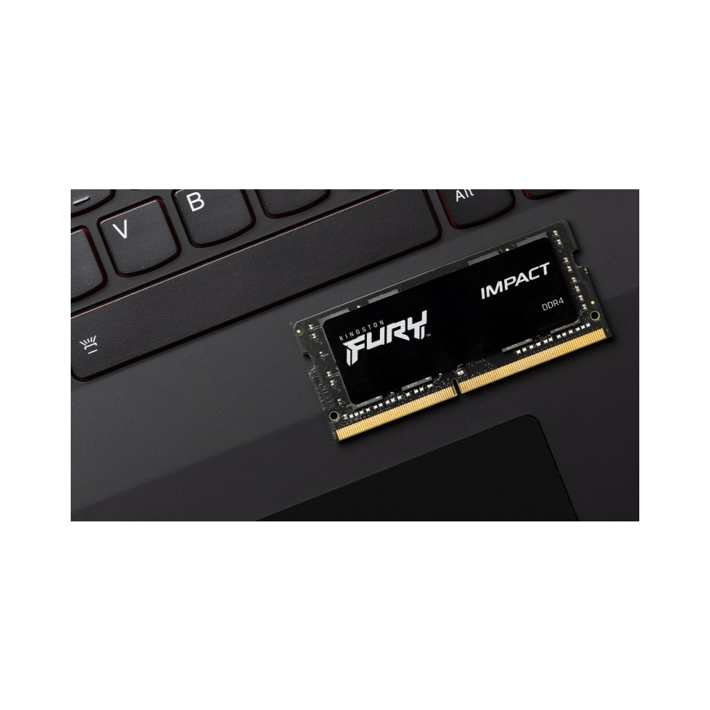 Модуль памяти для ноутбука SoDIMM DDR4 8GB 3200 MHz Fury Impact Kingston Fury (ex.HyperX) (KF432S20IB/8) изображение 2