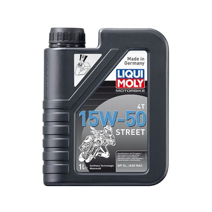 Моторное масло Liqui Moly Motorbike 4T 15W-50 Street 4л. (1689)
