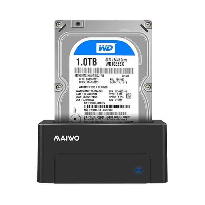 Док-станция для накопителей Maiwo HDD 2.5"/3.5" SATA/SSD USB 3.0 (K308P) изображение 2