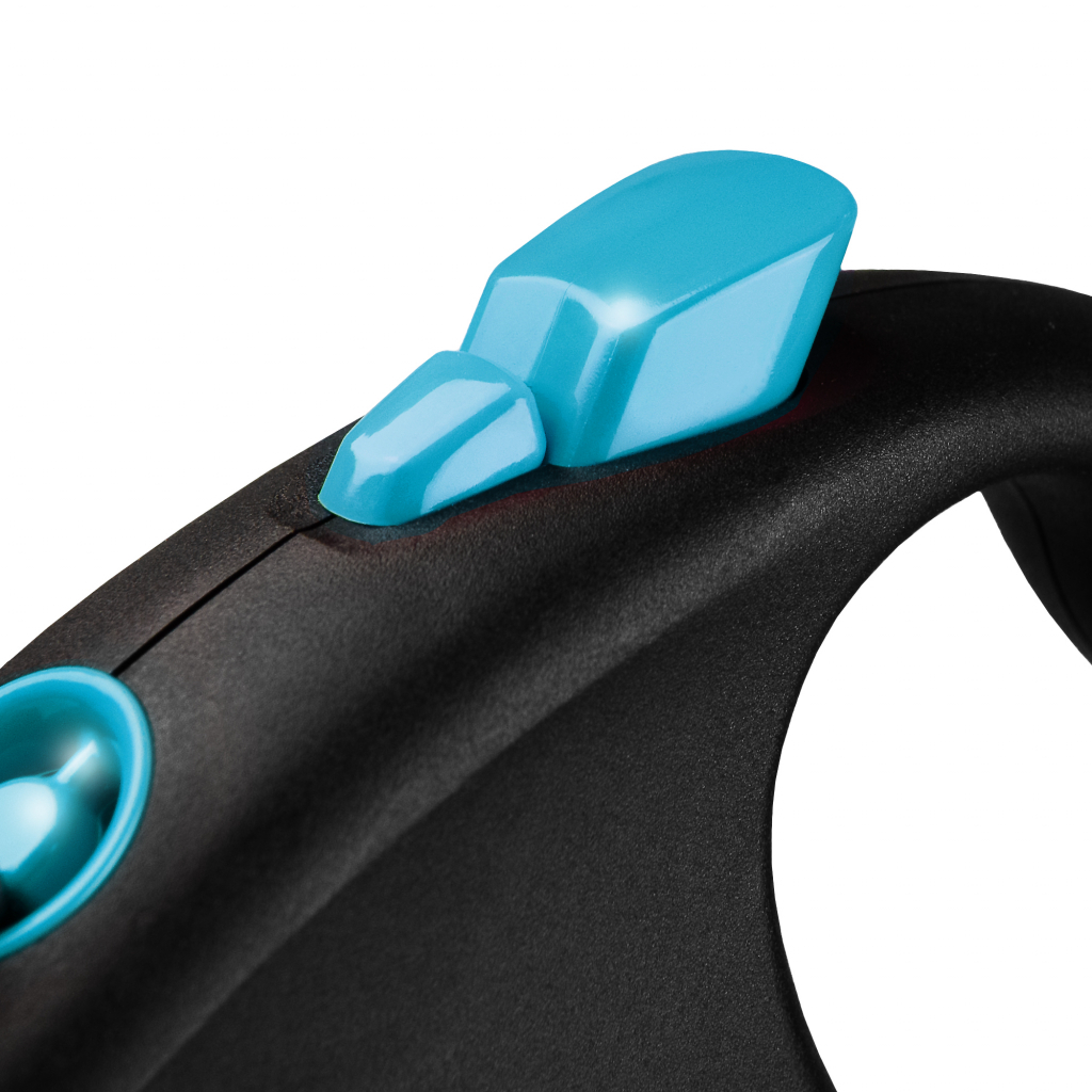 Поводок для собак Flexi Black Design L лента 5м (синий) (4000498034132) изображение 3