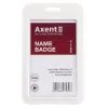 Бейдж Axent вертикальний, PP, 50х85мм, білий (4530-21-A)