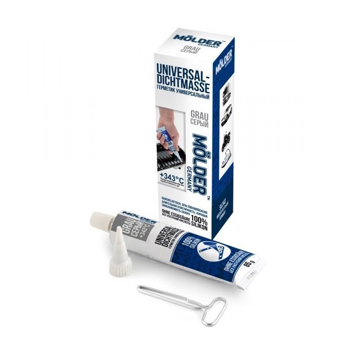 Герметик автомобільний MOLDER UNIVERSAL-DICHTMASSE GRAU 85г +343С (SIL343)