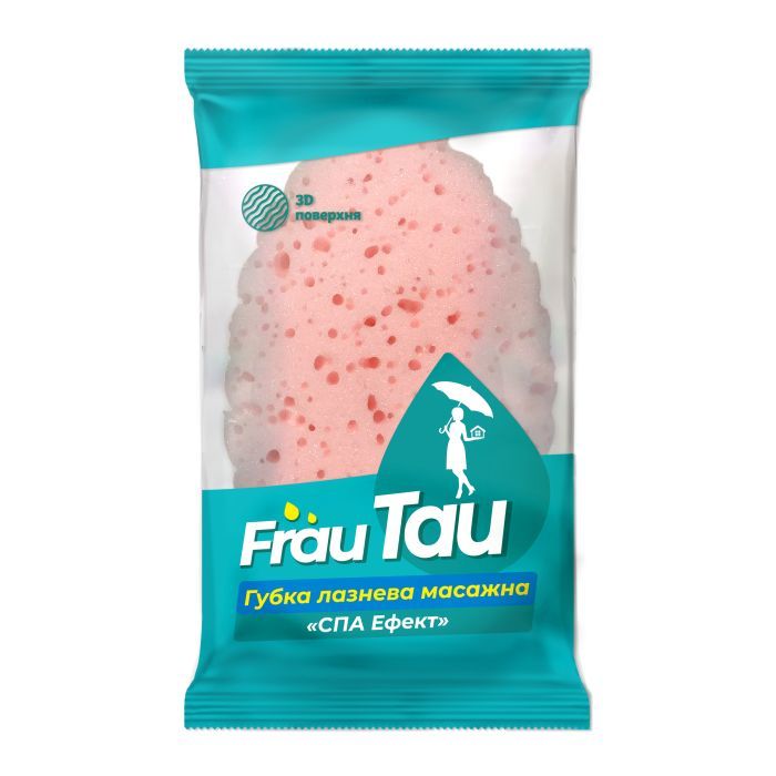 Губка для купания Frau Tau массажная Спа-эффект 1шт. (4820195507858)
