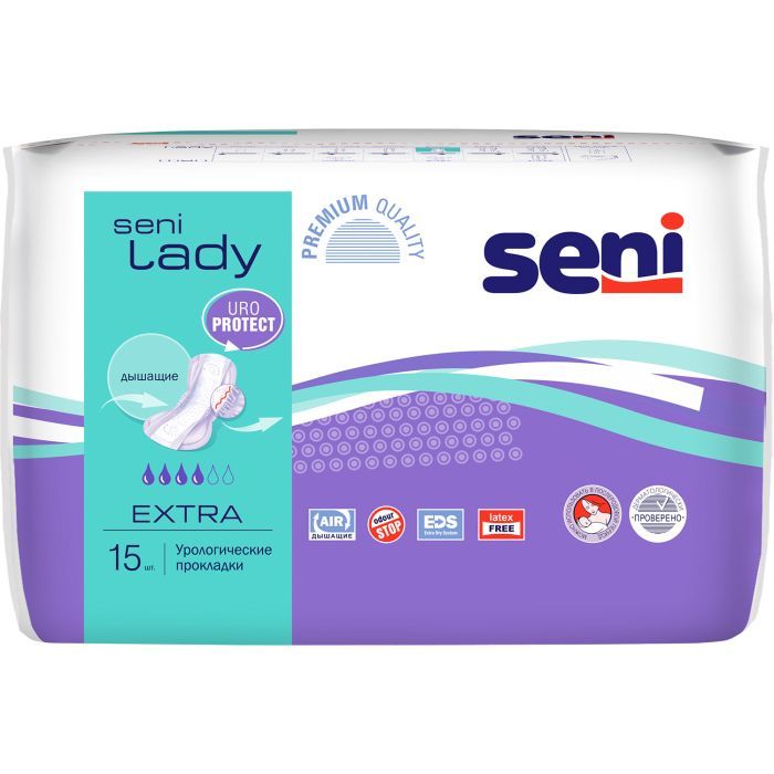 Урологические прокладки Seni Lady Extra 15 шт. (5900516690427)