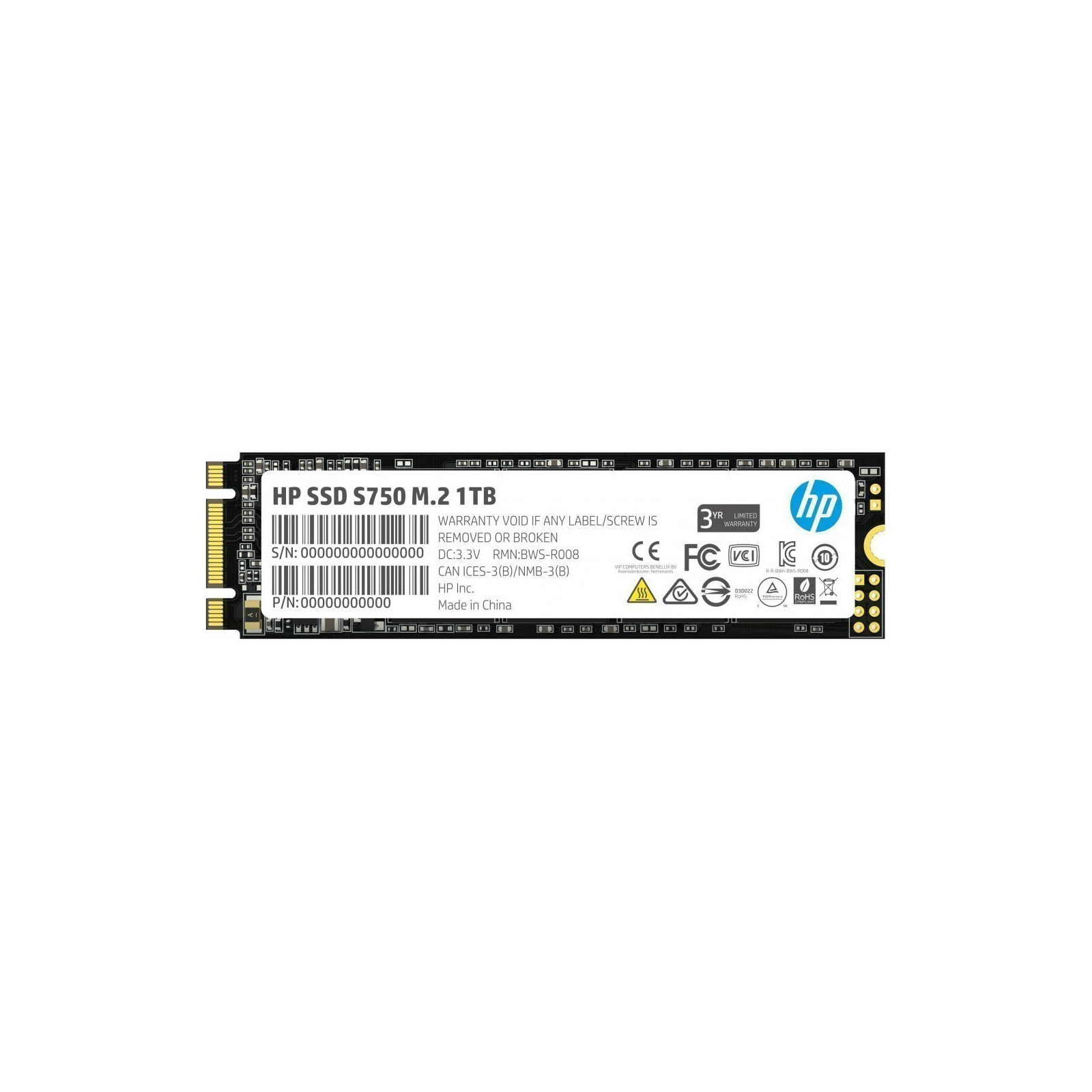 Накопичувач SSD M.2 2280 512GB S750 HP (16L56AA)