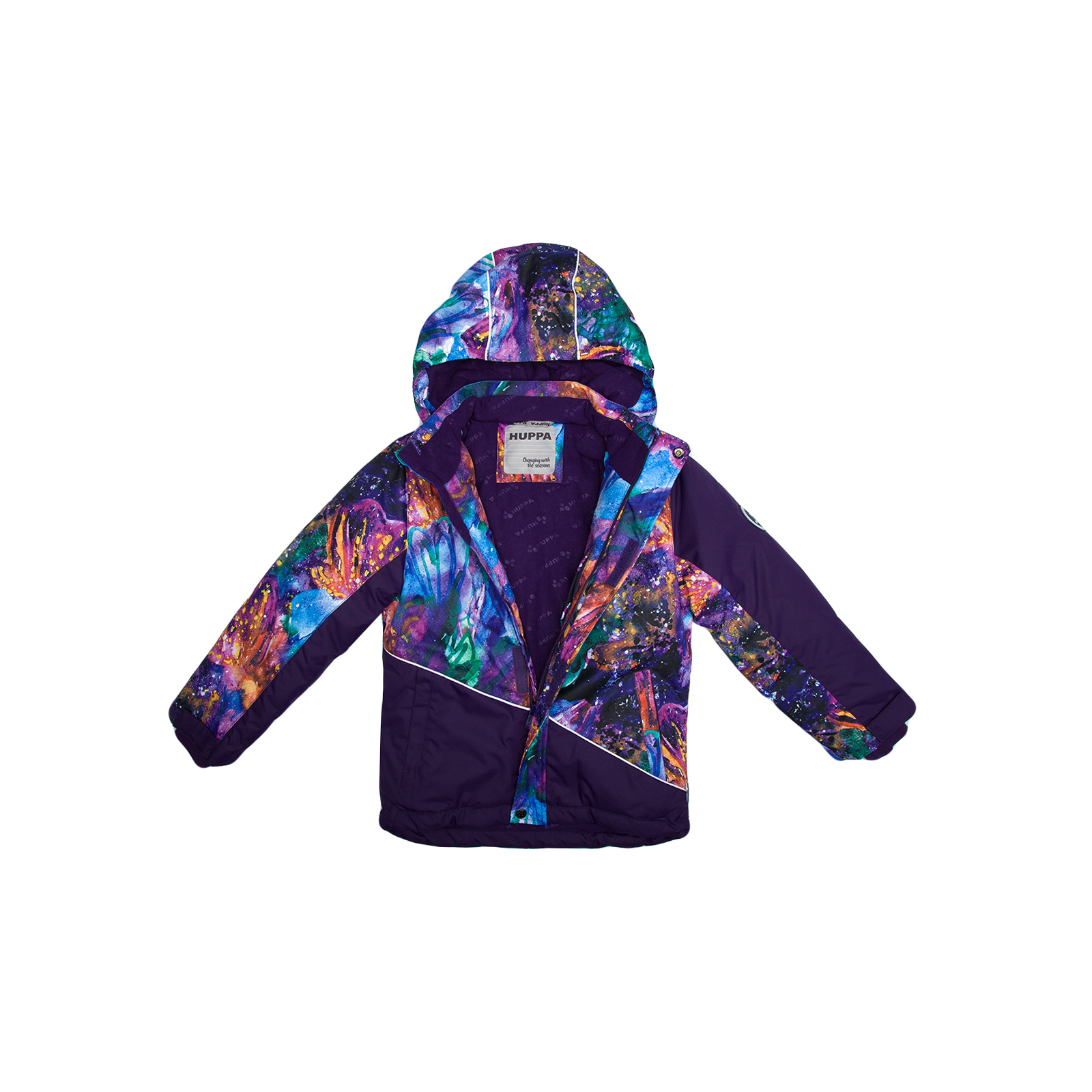 Куртка Huppa ALEX 1 17800130 пурпур с принтом/тёмно-лилoвый 116 (4741468986968) изображение 3