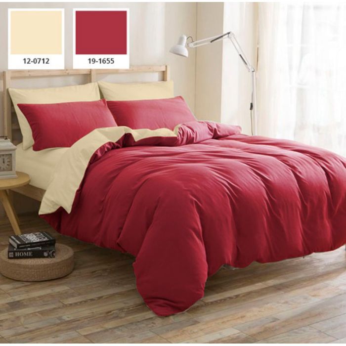 Постільна білизна MirSon King Size Бязь Premium Fabio (12-0712 + 19-1655) 220х240 (2200001172234)